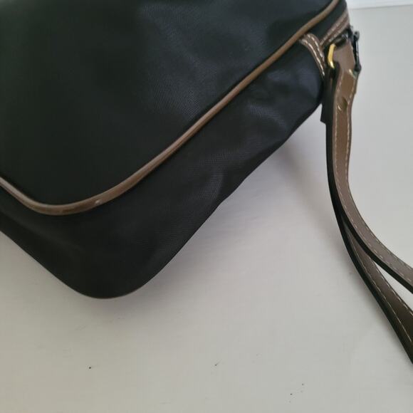 Dunhill Wristlet Pouch Zip Toiletry Men's Bag Large 9x8 Black Logo Designer - Picture 4 of 9